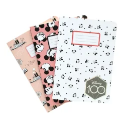 Grupo Erik Papelería Disney^Pack 3 Cuadernos A6 Mickey 100 Aniversario