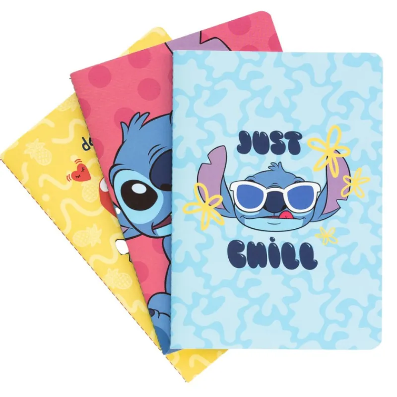 Discount Pack 3 Cuadernos Stitch Tropical Disney Para El Cole|Papelería Disney