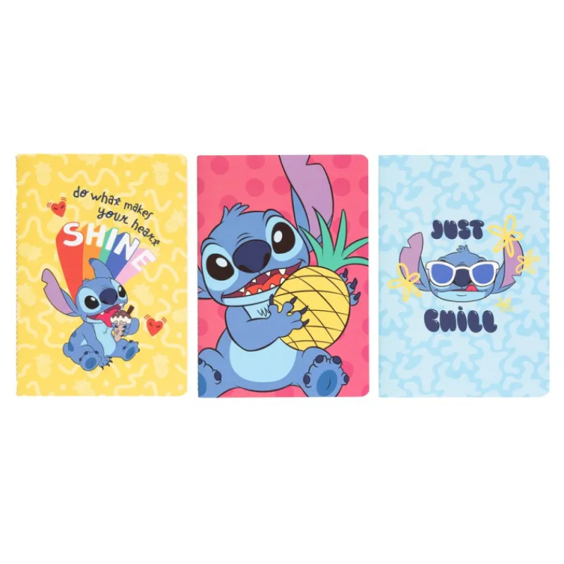 Discount Pack 3 Cuadernos Stitch Tropical Disney Para El Cole|Papelería Disney