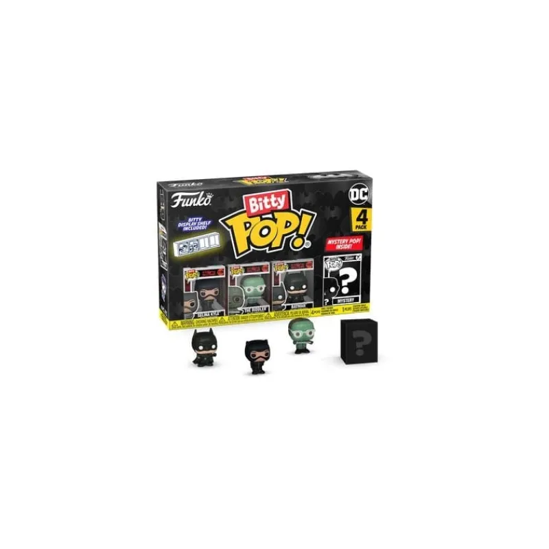 Clearance Pack 4 Figuras Bitty POP! Vinyl Catwoman 2,5 cm Batman 85 Aniversario Regalos De Superhéroes Dc|Figuras Dc
