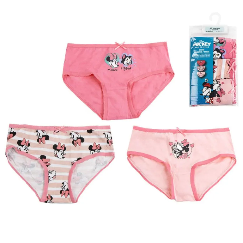 Niños Cerdá Kids Disney Para Niñas|Ropa Y Téxtil: Cosas Que Ponerse Para Niños ^Pack Braguitas 3 Piezas Minnie