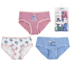Cerdá Kids Stitch Kids|Ropa Y Téxtil: Cosas Que Ponerse Para Niños ^PACK BRAGUITAS SINGLE JERSEY 3 PIEZAS STITCH