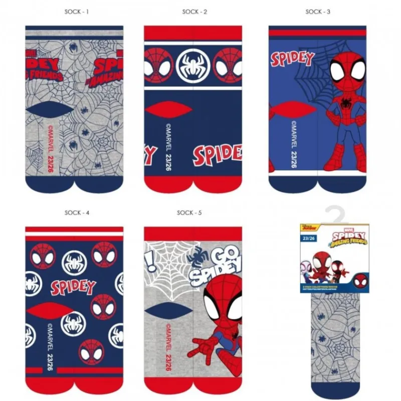 Clearance Pack Calcetines Niño Spidey con Diseño Colorido y Divertido Niños Ropa Y Téxtil: Cosas Que Ponerse Para Niños