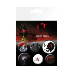 Discount Pack Chapas Pennywise It Más Regalos De Cine De Terror