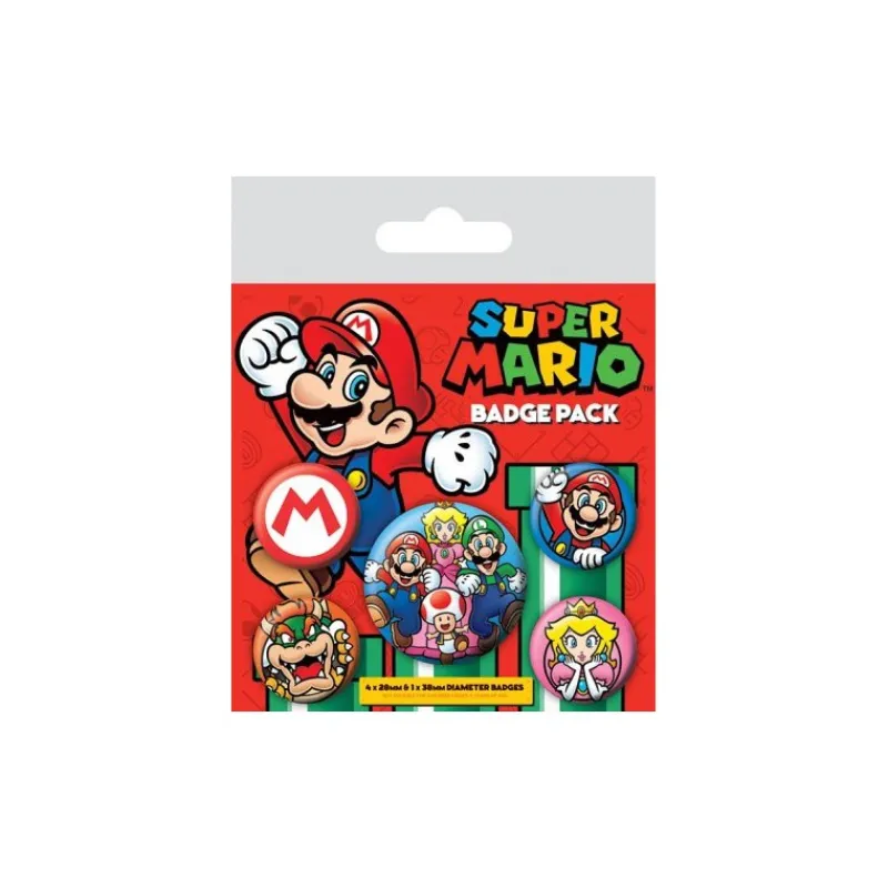 Pyramid International Regalos Y Coleccionismo Para Gamers - Cosas De Videojuegos Míticos|Descuentos Gaming^Pack Chapas Super Mario