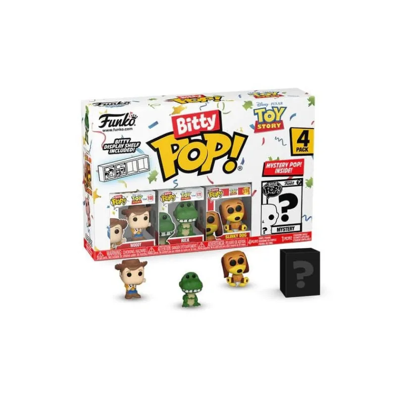Funko Películas Y Personajes De Disney ·Toy Story|Funko Pop Disney^Pack de 4 Bitty POP! Toy Story Woody