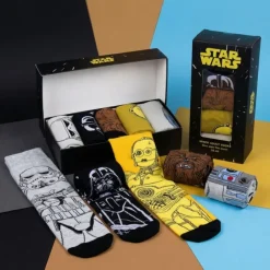 Discount Pack de 5 Calcetines Star Wars Multicolor Talla Única 38-45 Regalos Star Wars Por Personaje |Más Regalos De Star Wars