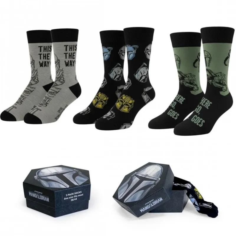 New Pack de 3 calcetines The Mandalorian sin talla ni color The Mandalorian