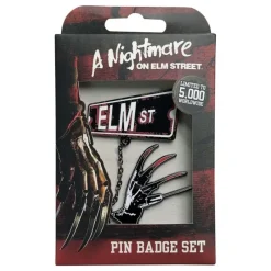 FaNaTtik Freddy Krueger|Coleccionismo De Miedo Y Terror^Pack de 2 Chapas de Pesadilla en Elm Street - Edición Limitada