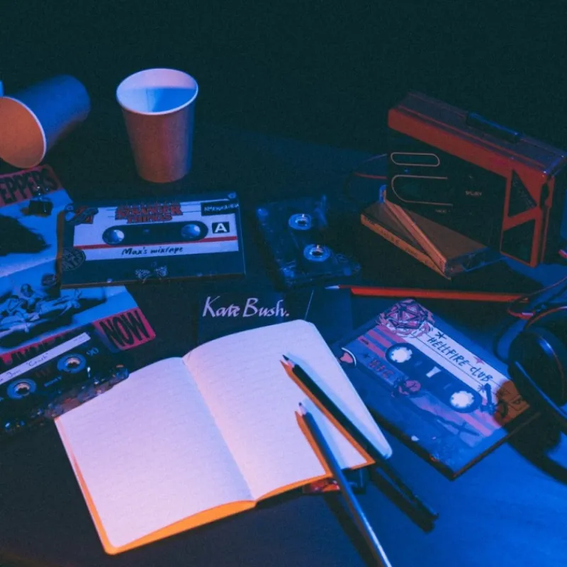 Grupo Erik Stranger Things^Pack de 3 Cuadernos A6 Stranger Things con Funda Walkman