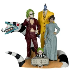 Sale Pack de 4 Estatuas Beetlejuice Movie Maniacs Beetlejuice