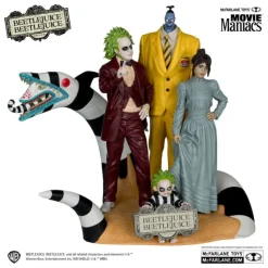 Sale Pack de 4 Estatuas Beetlejuice Movie Maniacs Beetlejuice