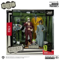 Sale Pack de 4 Estatuas Beetlejuice Movie Maniacs Beetlejuice