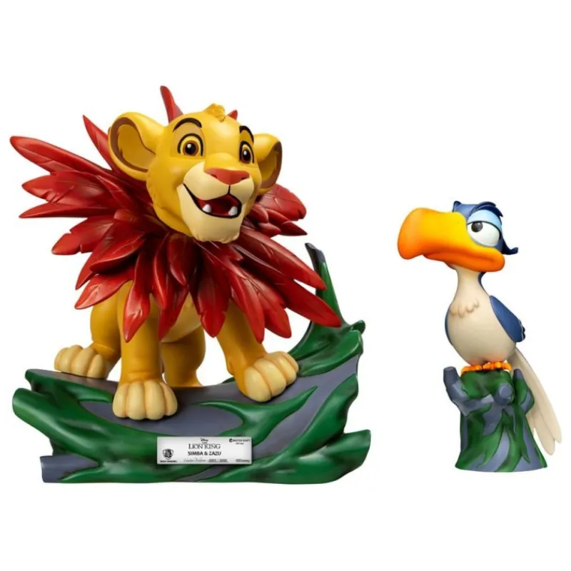 Pack de 2 Estatuas Master Craft Disney El Rey León Simba y Zazu 31 cm Películas Y Personajes De Disney ·El Rey León|Figuras Disney De Colección