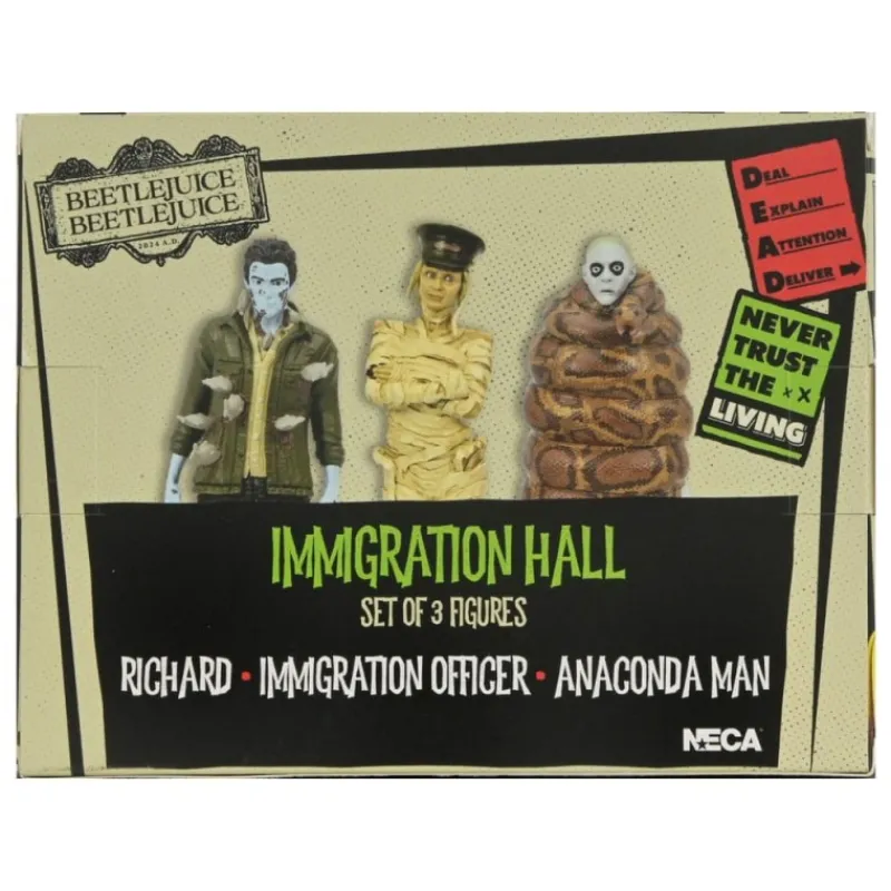 Neca Beetlejuice^Pack de 3 Figuras Bitelchús Bitelchús Immigration Hall