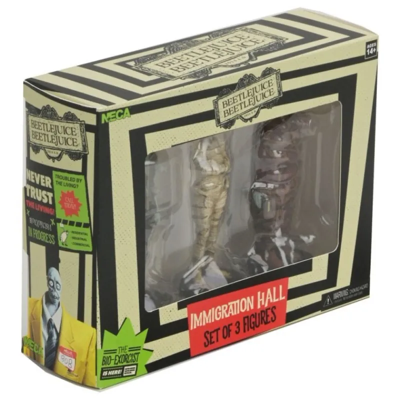 Neca Beetlejuice^Pack de 3 Figuras Bitelchús Bitelchús Immigration Hall