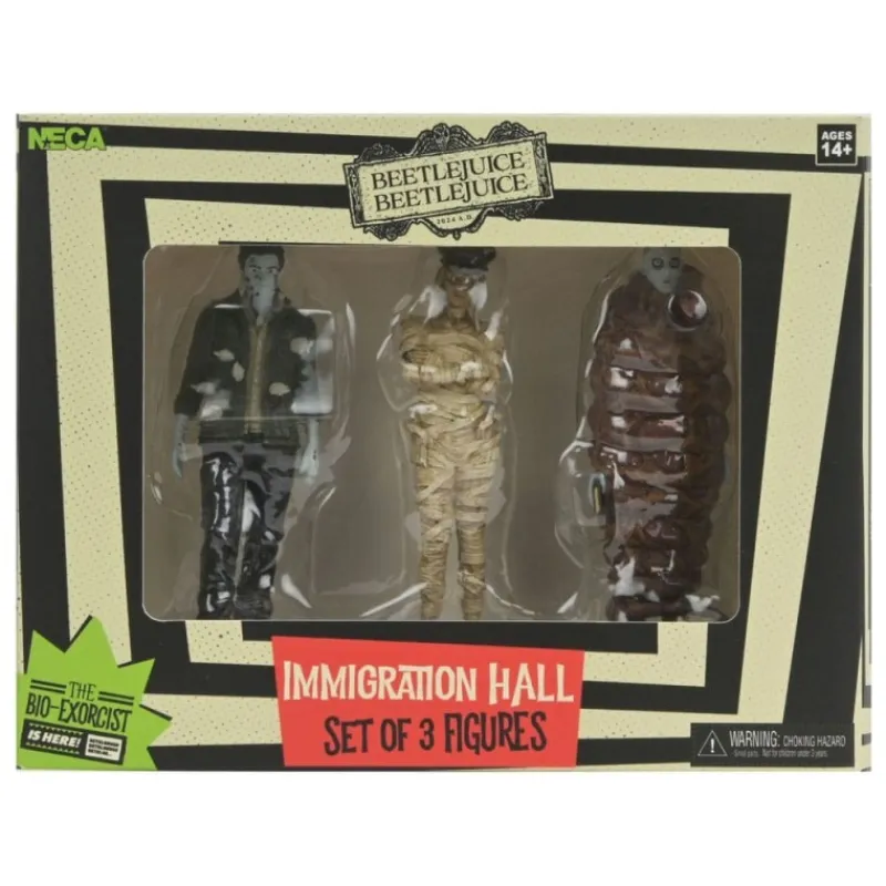 Neca Beetlejuice^Pack de 3 Figuras Bitelchús Bitelchús Immigration Hall