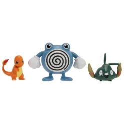 Outlet Pack de 3 Figuras Pokémon Charmander, Trubbish y Poliwhirl Juguetes, Figuras Y Más Regalos Para Peques