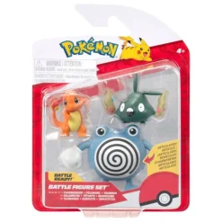 Outlet Pack de 3 Figuras Pokémon Charmander, Trubbish y Poliwhirl Juguetes, Figuras Y Más Regalos Para Peques