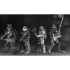 Neca Monstruos De La Universal^Pack de 4 Figuras Universal Monsters x Teenage Mutant Ninja Turtles Black & White
