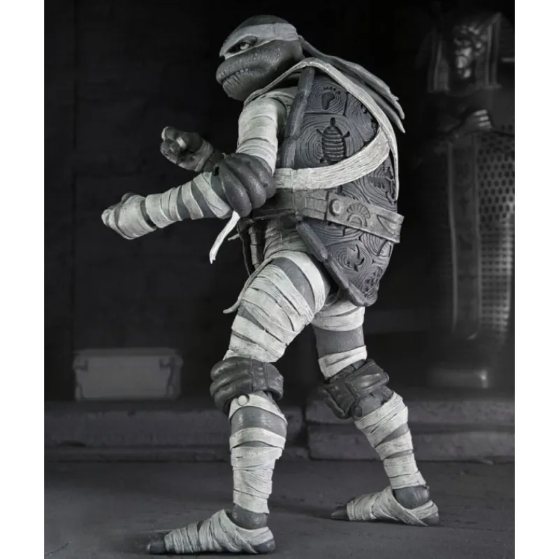 Neca Monstruos De La Universal^Pack de 4 Figuras Universal Monsters x Teenage Mutant Ninja Turtles Black & White
