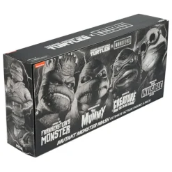 Neca Monstruos De La Universal^Pack de 4 Figuras Universal Monsters x Teenage Mutant Ninja Turtles Black & White