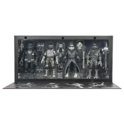 Neca Monstruos De La Universal^Pack de 4 Figuras Universal Monsters x Teenage Mutant Ninja Turtles Black & White