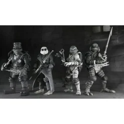 Neca Monstruos De La Universal^Pack de 4 Figuras Universal Monsters x Teenage Mutant Ninja Turtles Black & White