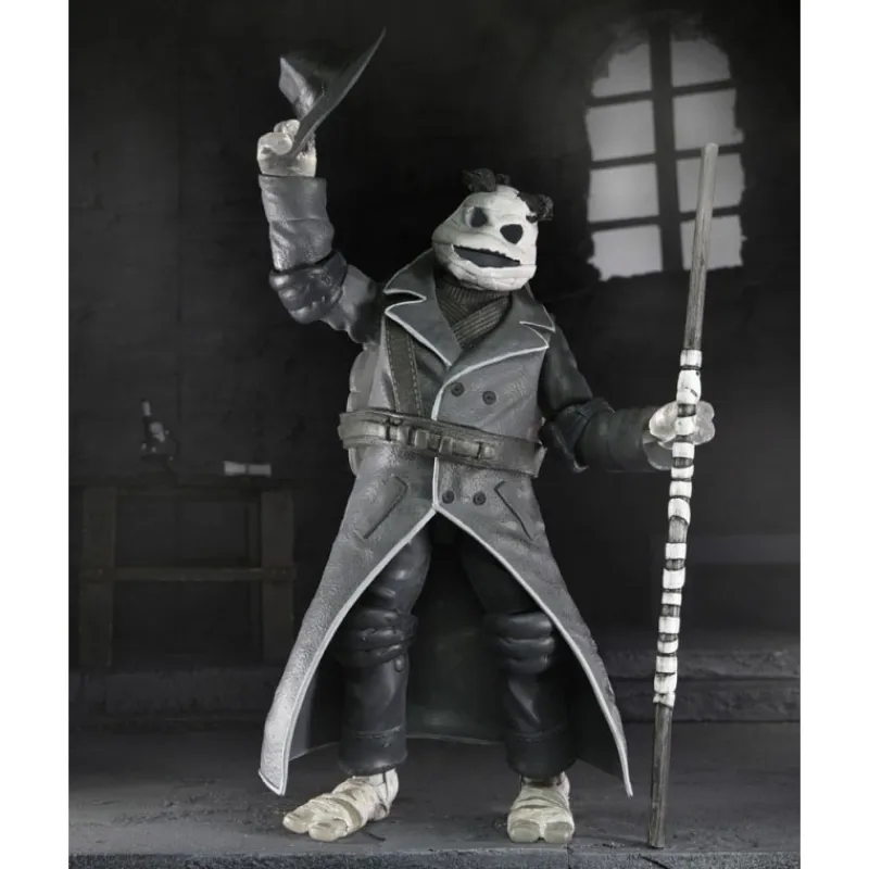 Neca Monstruos De La Universal^Pack de 4 Figuras Universal Monsters x Teenage Mutant Ninja Turtles Black & White