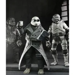 Neca Monstruos De La Universal^Pack de 4 Figuras Universal Monsters x Teenage Mutant Ninja Turtles Black & White