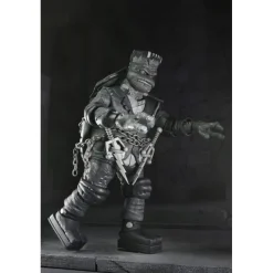 Neca Monstruos De La Universal^Pack de 4 Figuras Universal Monsters x Teenage Mutant Ninja Turtles Black & White