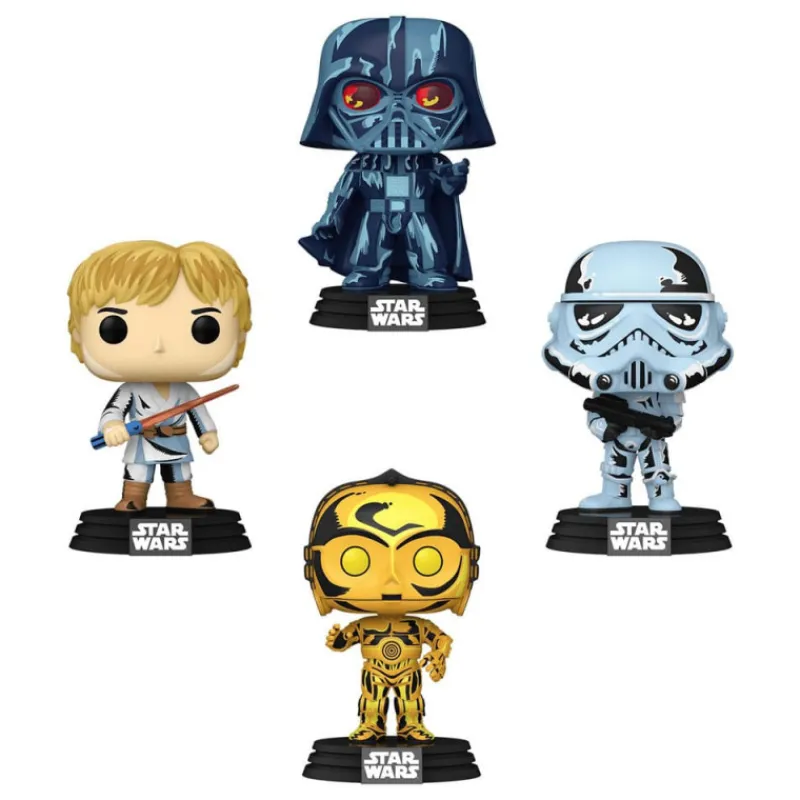 Funko Funko Pop Star Wars^Pack de 4 s POP! Star Wars 9 cm
