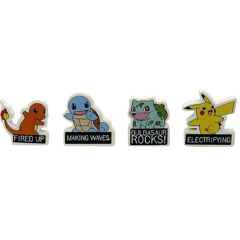 Otros Fabricantes Juguetes, Figuras Y Más Regalos Para Peques|Para El Cole^Pack de 4 Gomas de Borrar Pokémon de CYP BRANDS