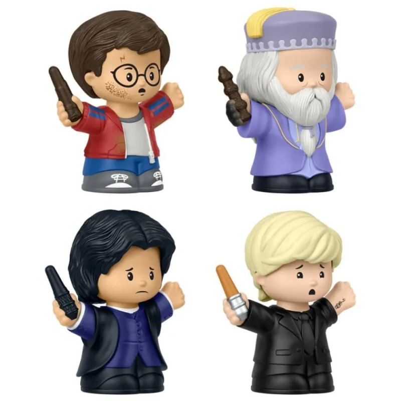 Mattel Figuras Harry Potter^Pack de 4 Minifiguras Harry Potter Little People 7 cm