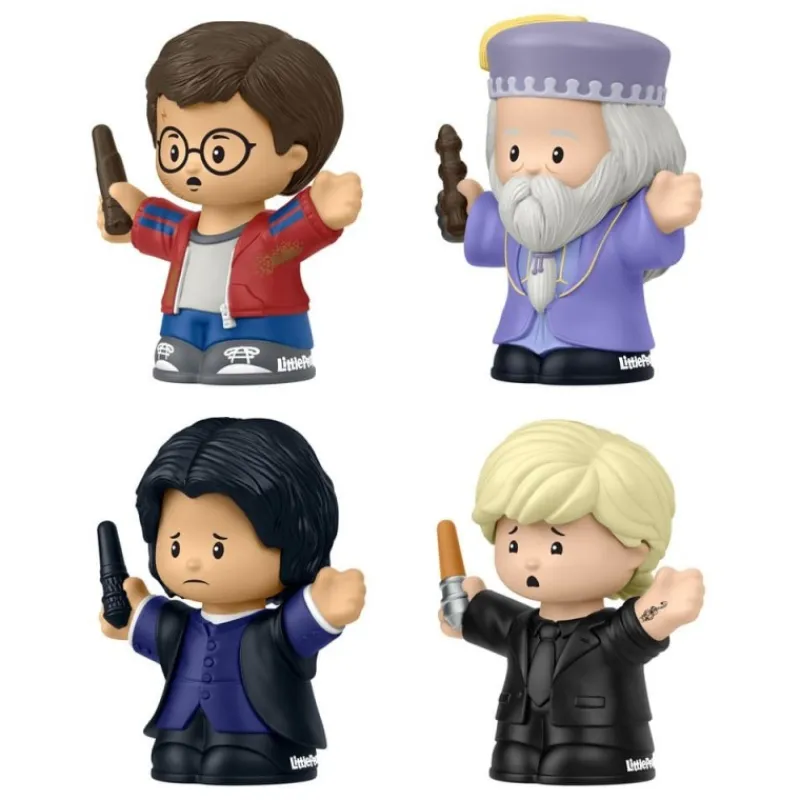Mattel Figuras Harry Potter^Pack de 4 Minifiguras Harry Potter Little People 7 cm