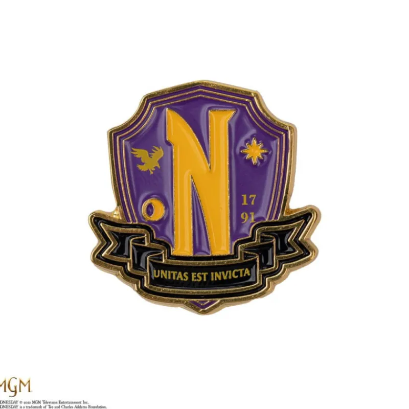 Discount Pack de 2 Pines Academia Nevermore Miércoles Addams Miércoles Addams