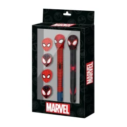 Clearance Pack de Bolígrafo y Lápiz Marvel Spiderman con Gomas Niños Marvel Y Dc Para Niños|Para El Cole