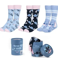 Cerdá Adult Películas Y Personajes De Disney ·Lilo Y Stitch|Ropa Disney^Pack de Calcetines 3 Piezas Stitch – Disney Classics
