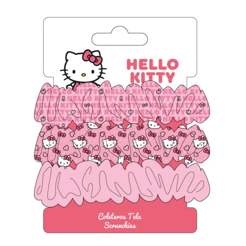 Best Pack de Coleteros de Tela Hello Kitty Diseño Fucsia Accesorios Para El Pelo, Gafas De Sol Y Kits De Belleza Infantiles