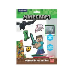 Paladone Products Minecraft|Regalos Y Coleccionismo Para Gamers - Cosas De Videojuegos Míticos^Pack de Vinilos Para Cristal Minecraft
