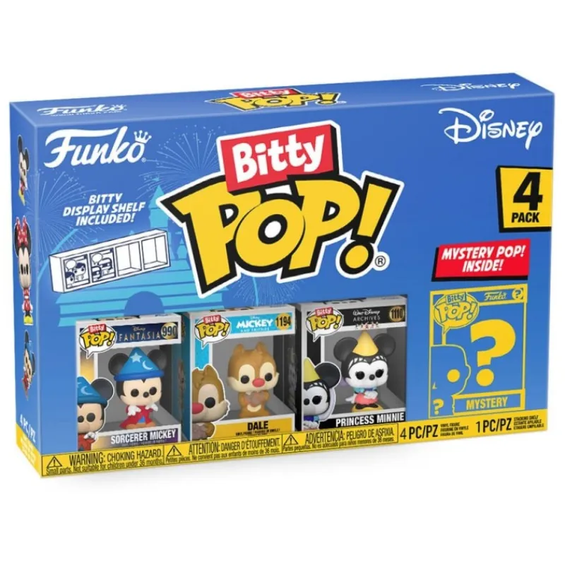 Online Pack Disney 4 Figuras Bitty POP! Vinyl Mickey Hechicero 2,5 cm Películas Y Personajes De Disney ·Mickey & Minnie|Funko Pop Disney