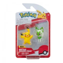 Jazwares Pikachu|Más Regalos De Pokemon^Pack Doble Figuras Pikachu y Pokémon Inicial Gen IX