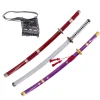 Amont Armas, Espadas Y Escudos Disfraces|Katanas One Piece^Pack Katanas bambú Zoro + cinturón GRATIS