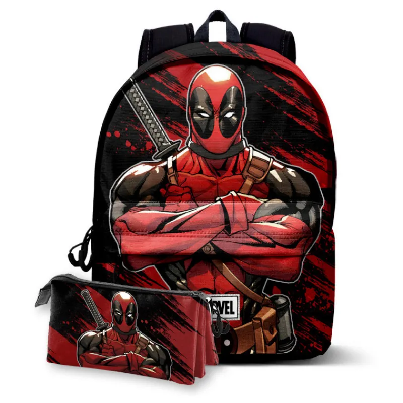 Otros Fabricantes Superhéroes Marvel|Mochilas Marvel^Pack mochila + estuche Deadpool Marvel