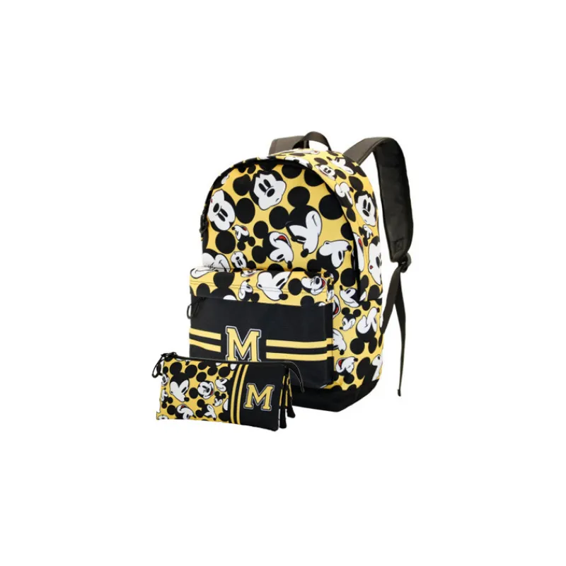 Frikileria Papelería Disney|Películas Y Personajes De Disney ·Mickey & Minnie^Pack mochila + estuche Mickey Mouse