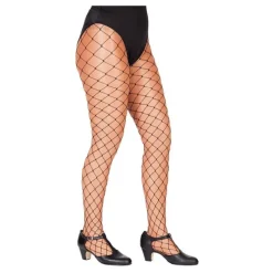 Disfrazzes Medias Y Calcetines Para Disfraces |Accesorios Halloween Y Terror ^Panty de Rejilla ancha negro