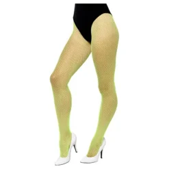 Mujer Disfrazzes Medias Y Calcetines Para Disfraces |Disfraces Mujer^Pantys de rejilla Verde fluorescente