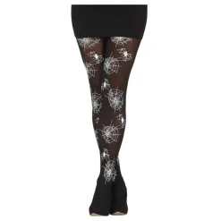 Disfrazzes Medias Y Calcetines Para Disfraces |Accesorios Halloween Y Terror ^Pantys de Telarañas Blancas Adulto