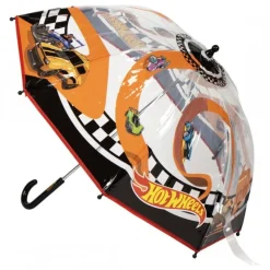 Cerdá Kids Paraguas Y Chubasqueros Kids ^Paraguas Manual Burbuja Hot Wheels 100% POE 45 CM