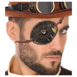 Disfrazzes Accesorios Halloween Y Terror ^Parche con Reloj Steampunk